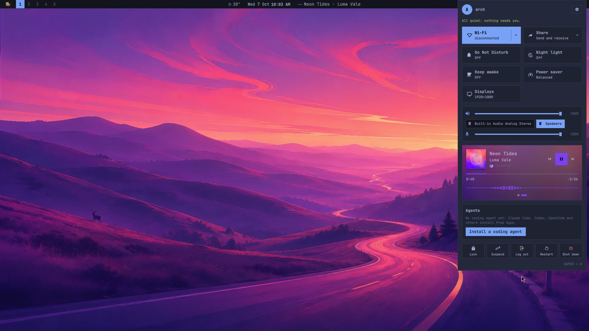 Now Playing: a screenshot