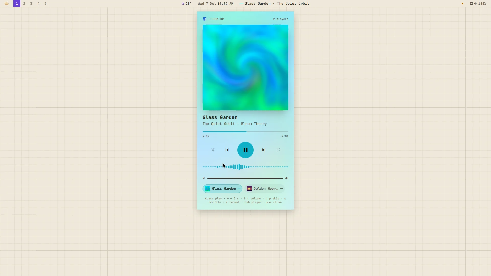 Now Playing: a screenshot