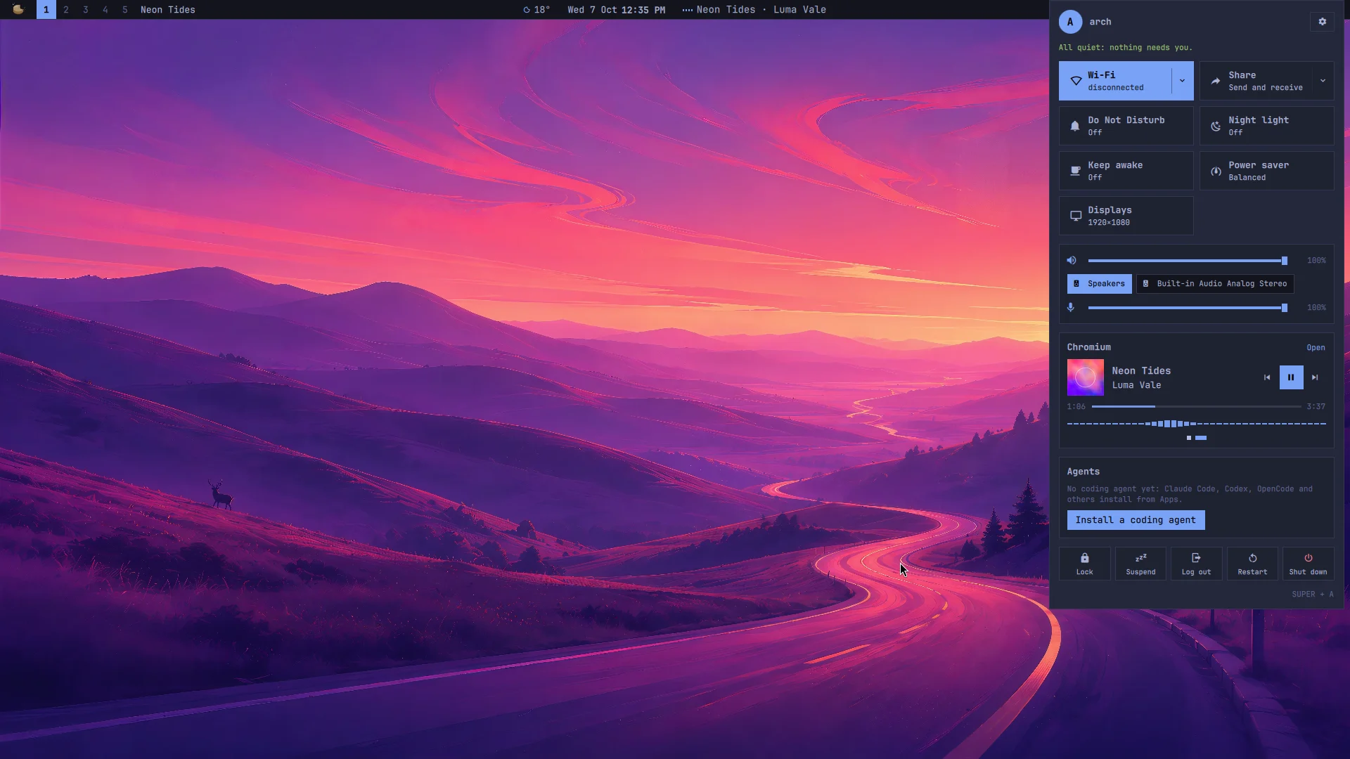 Playback: a screenshot